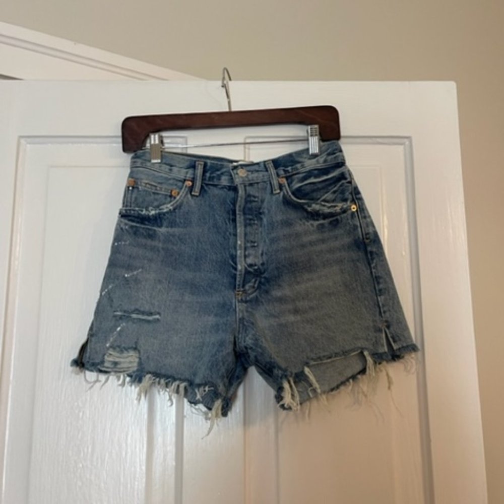 AGOLDE DEE VINTAGE HIGH RISE SHORT IN TURMOIL